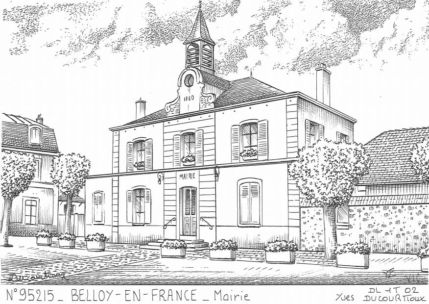 N 95215 - BELLOY EN FRANCE - mairie