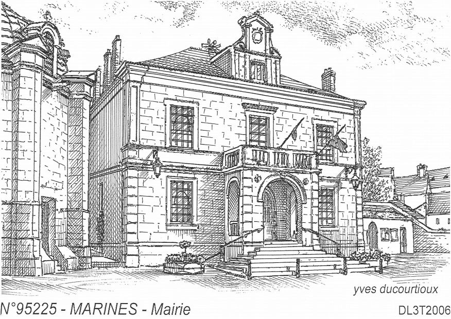 N 95225 - MARINES - mairie