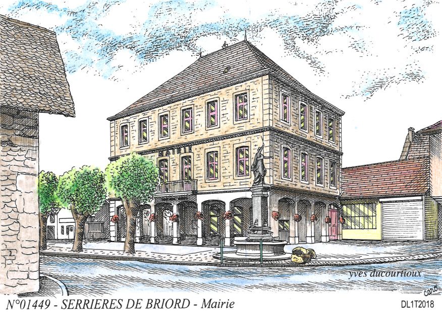 N 01449 - SERRIERES DE BRIORD - mairie