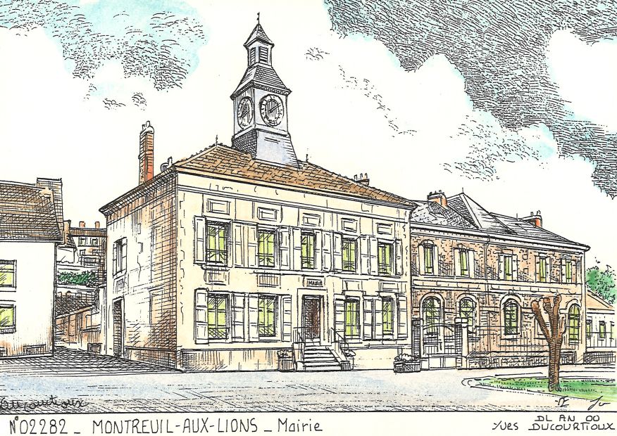 N 02282 - MONTREUIL AUX LIONS - mairie