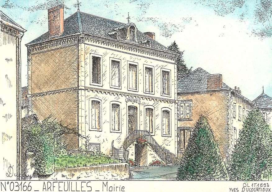 N 03166 - ARFEUILLES - mairie