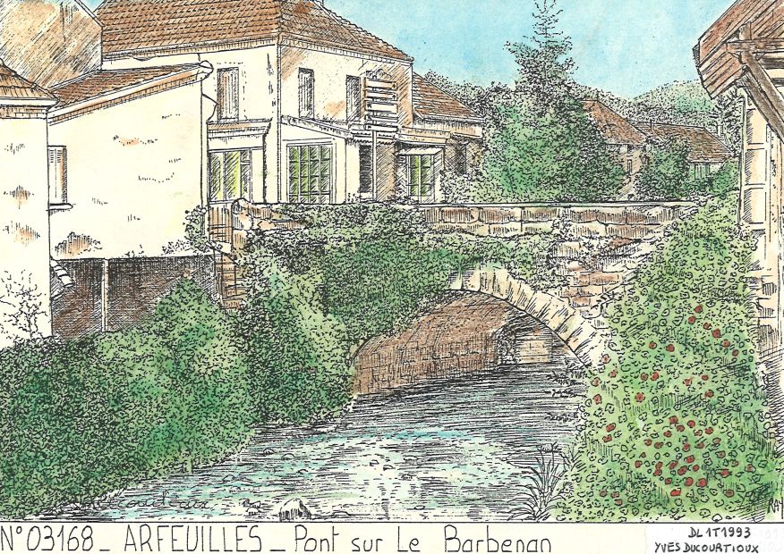 N 03168 - ARFEUILLES - pont sur le barbenan