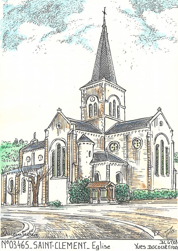 N 03465 - ST CLEMENT - glise