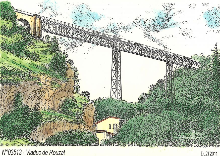 N 03513 - ST BONNET DE ROCHEFORT - viaduc de rouzat