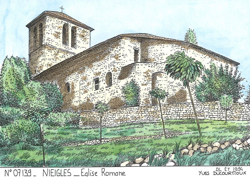 N 07139 - NIEIGLES - glise romane