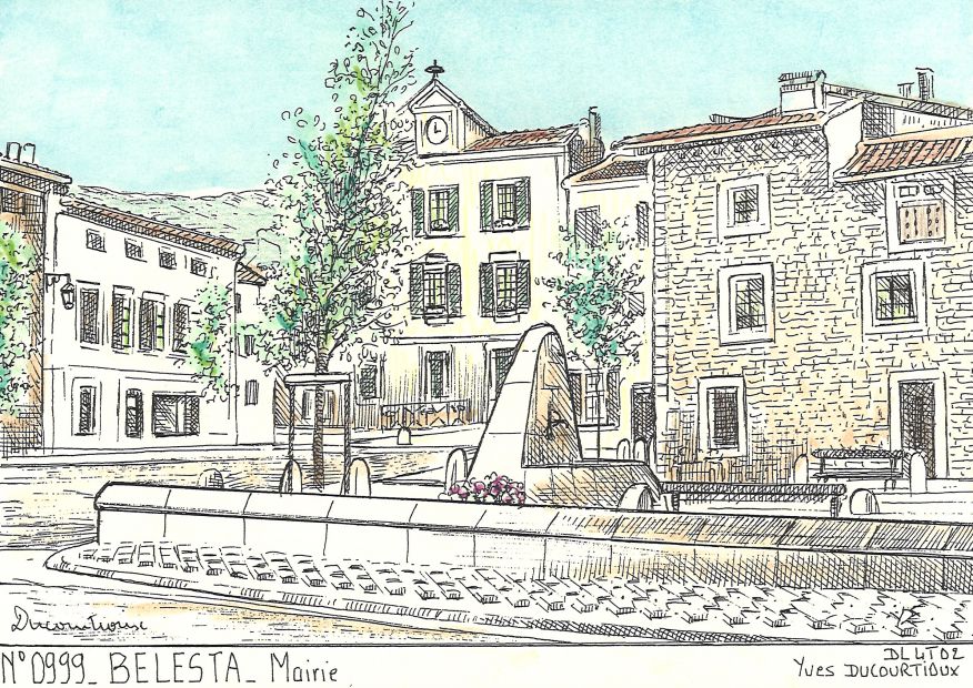 N 09099 - BELESTA - mairie