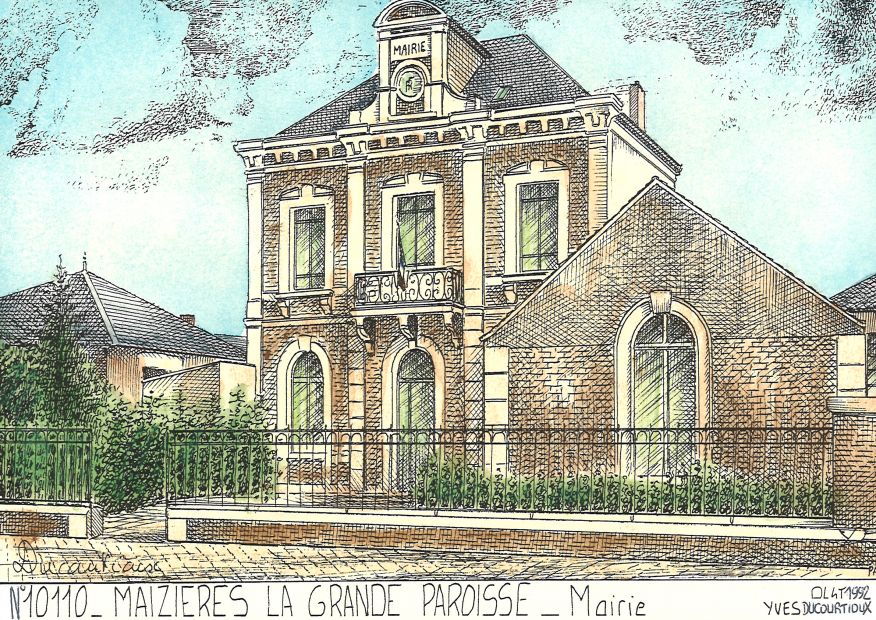 N 10110 - MAIZIERES LA GRANDE PAROISSE10 - mairie