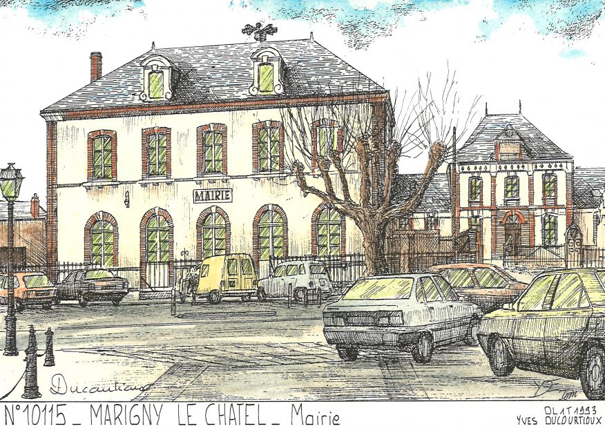N 10115 - MARIGNY LE CHATEL - mairie