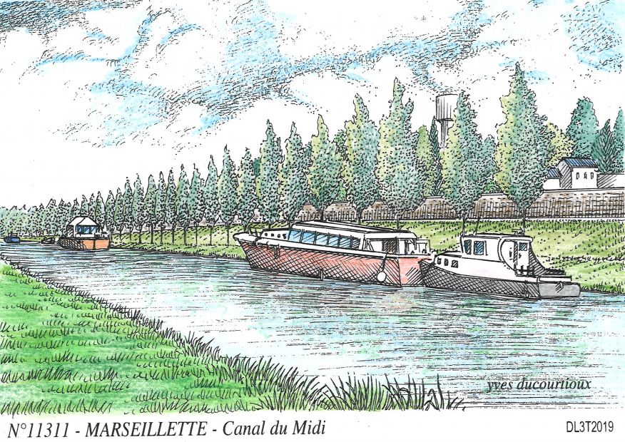 N 11311 - MARSEILLETTE - canal du midi
