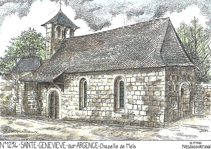 N 12034 - STE GENEVIEVE SUR ARGENCE - chapelle de mels