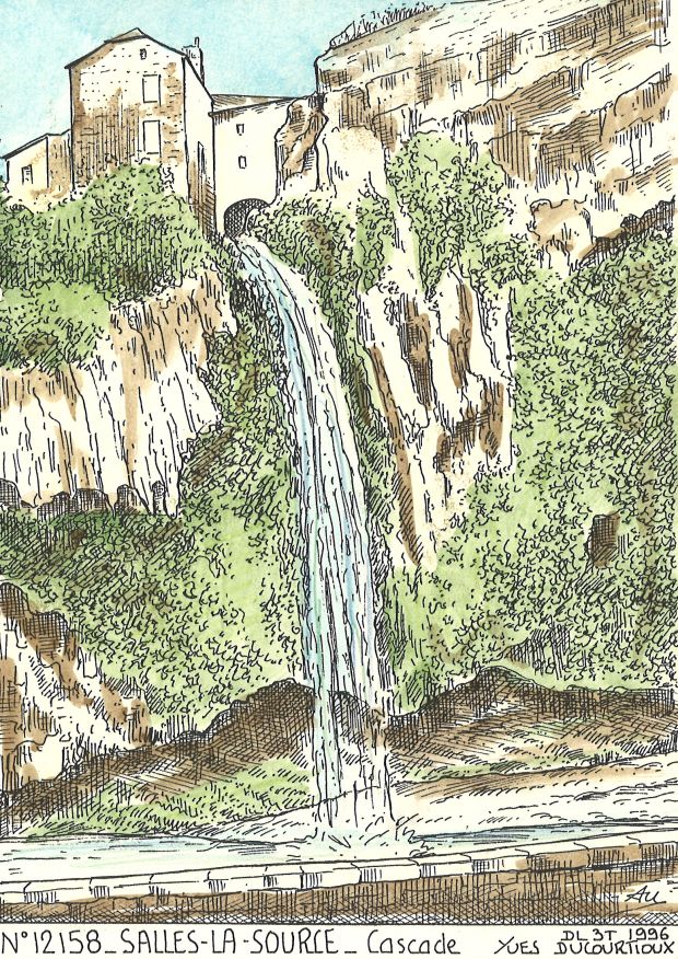 N 12158 - SALLES LA SOURCE - cascade