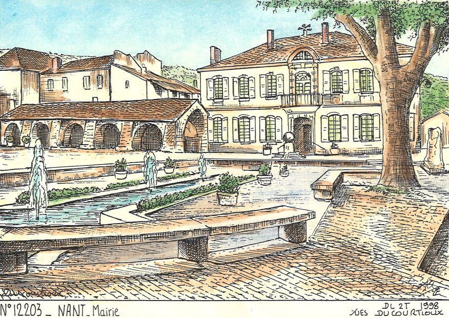 N 12203 - NANT - mairie