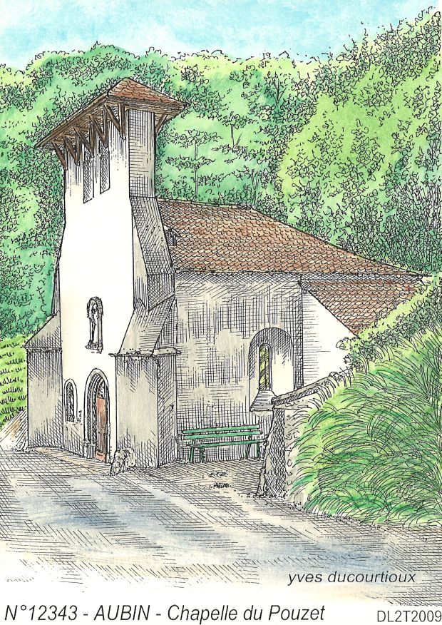 N 12343 - AUBIN - chapelle du pouzet