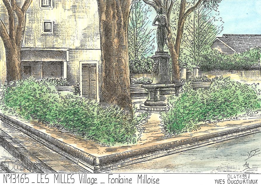 N 13165 - LES MILLES - fontaine milloise