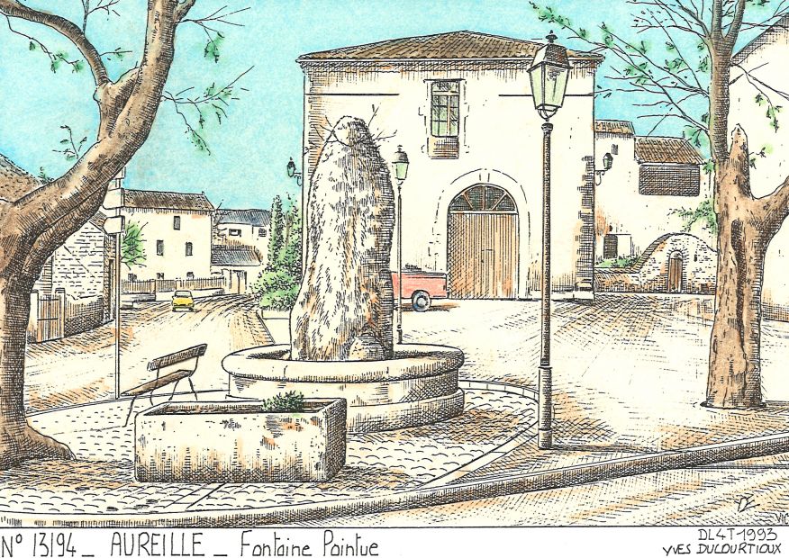 N 13194 - AUREILLE - fontaine pointue