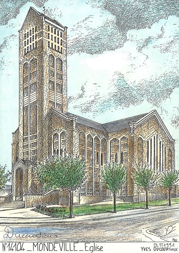 N 14104 - MONDEVILLE - église