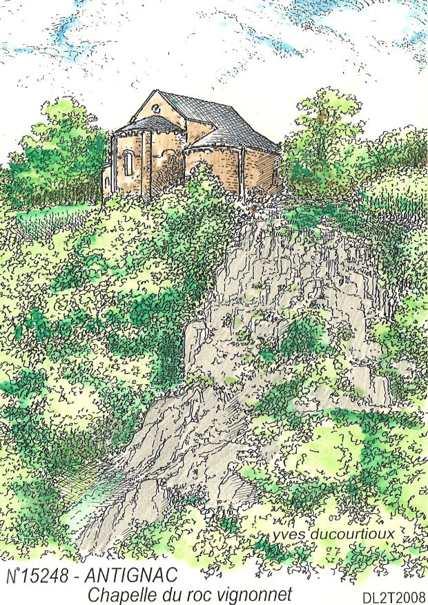 N 15248 - ANTIGNAC - chapelle du roc vignonnet