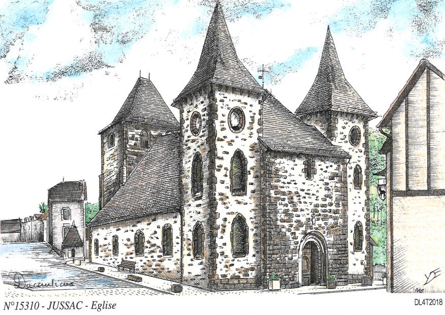 N 15310 - JUSSAC - glise