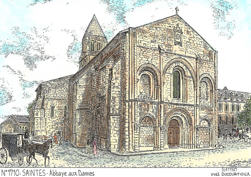 N 17010 - SAINTES - abbaye aux dames