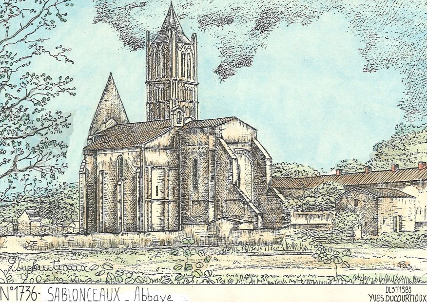 N 17036 - SABLONCEAUX - abbaye