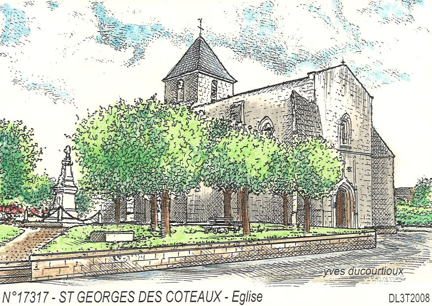 N 17317 - ST GEORGES DES COTEAUX - glise