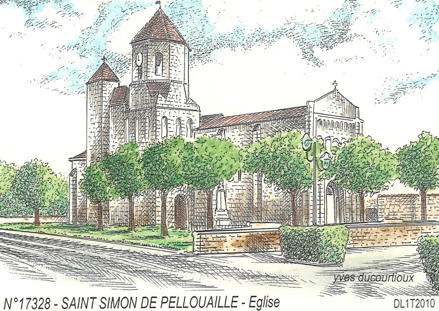 N 17328 - ST SIMON DE PELLOUAILLE - glise