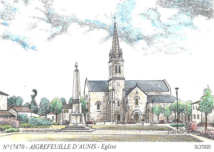 N 17470 - AIGREFEUILLE D AUNIS - église