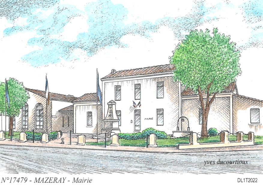 N 17479 - MAZERAY - mairie