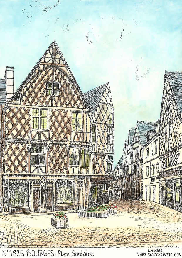 N 18025 - BOURGES - place gordaine