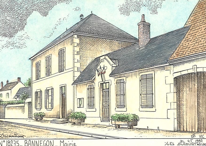 N 18275 - BANNEGON - mairie