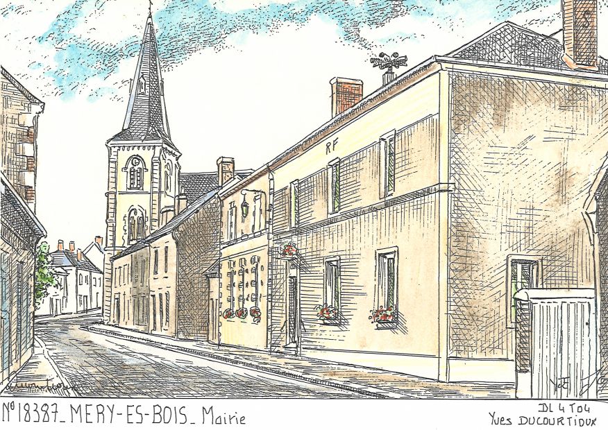N 18387 - MERY ES BOIS - mairie