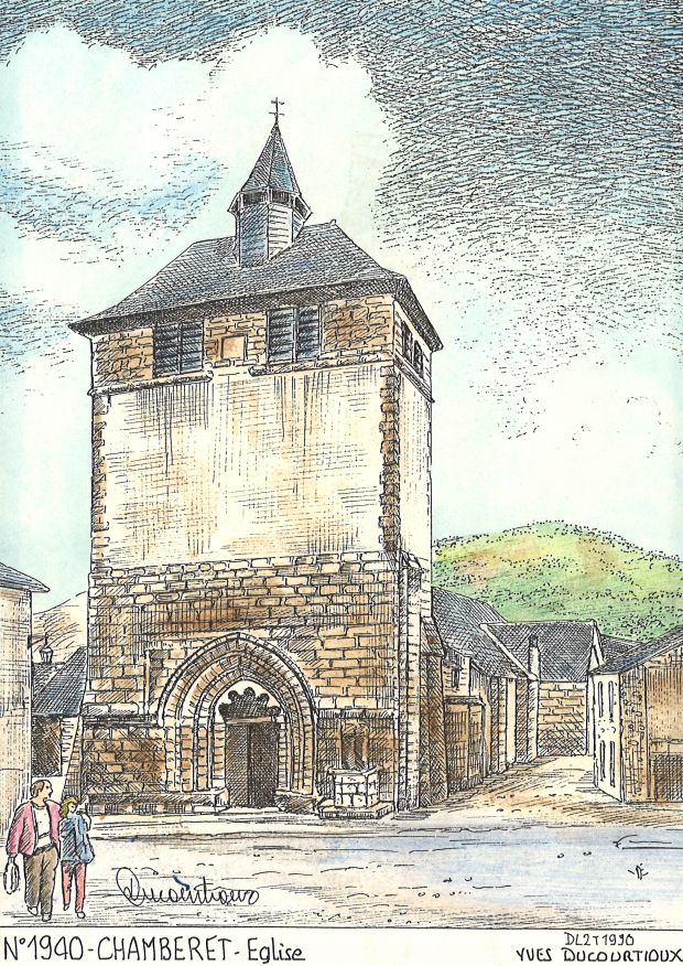 N 19040 - CHAMBERET - glise