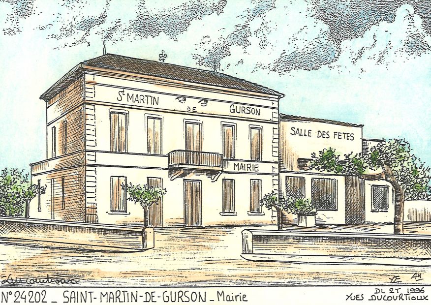 N 24202 - ST MARTIN DE GURSON - mairie