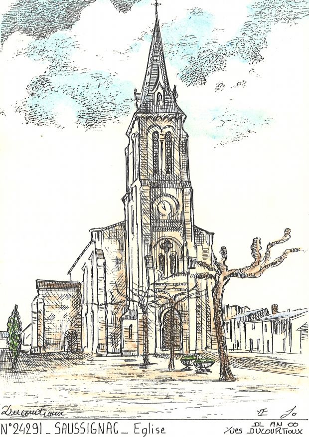 N 24291 - SAUSSIGNAC - glise