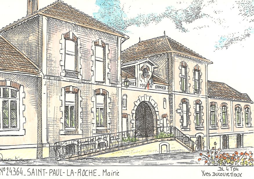 N 24364 - ST PAUL LA ROCHE - mairie