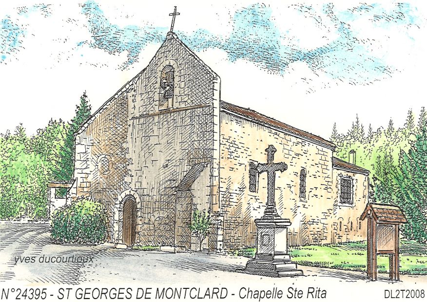 N 24395 - ST GEORGES DE MONTCLARD - chapelle ste rita