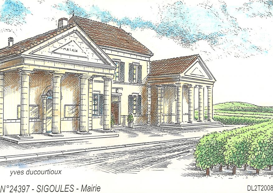 N 24397 - SIGOULES - mairie