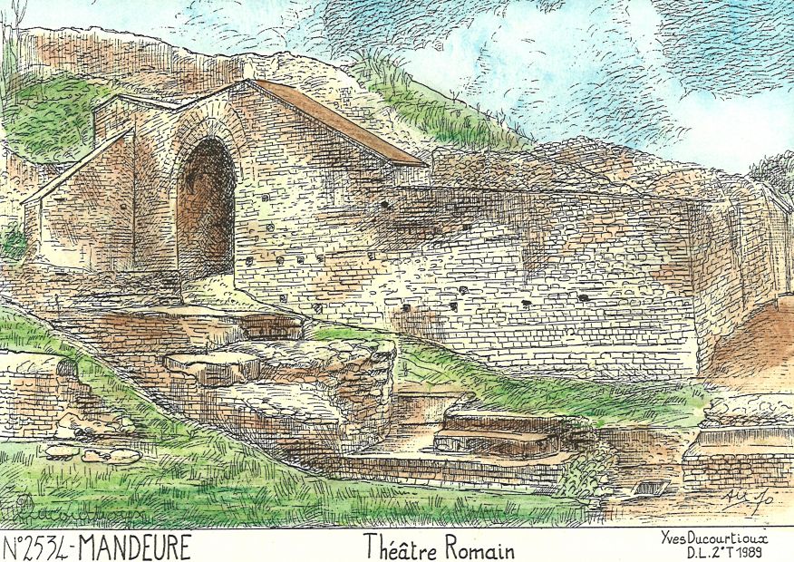N 25034 - MANDEURE - thtre romain