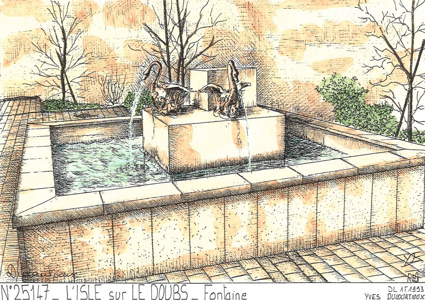N 25147 - L ISLE SUR LE DOUBS - fontaine