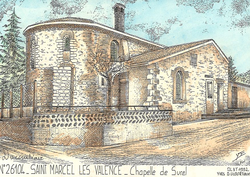 N 26104 - ST MARCEL LES VALENCE - chapelle de surel