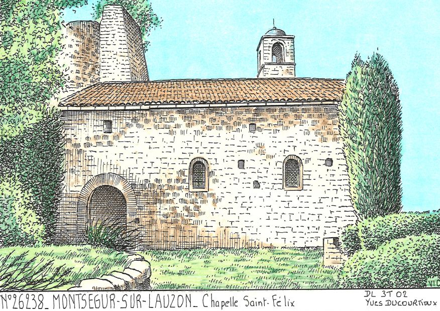 N 26238 - MONTSEGUR SUR LAUZON - chapelle st flix