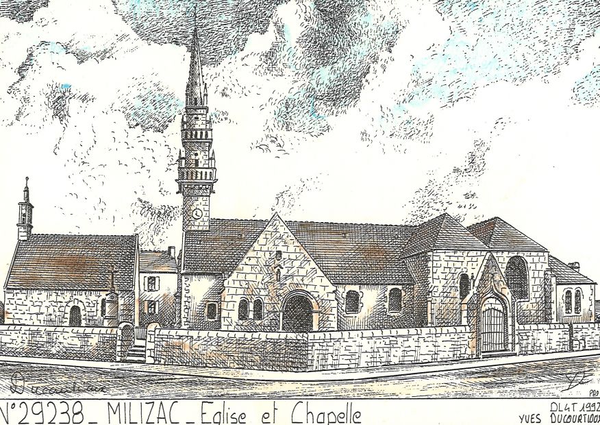N 29238 - MILIZAC - glise et chapelle