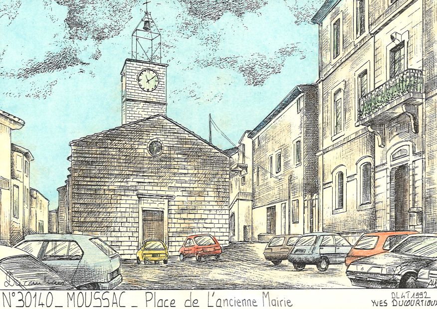 N 30140 - MOUSSAC - place de l ancienne mairie