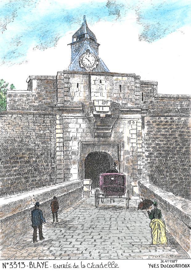 N 33013 - BLAYE - entrée de la citadelle