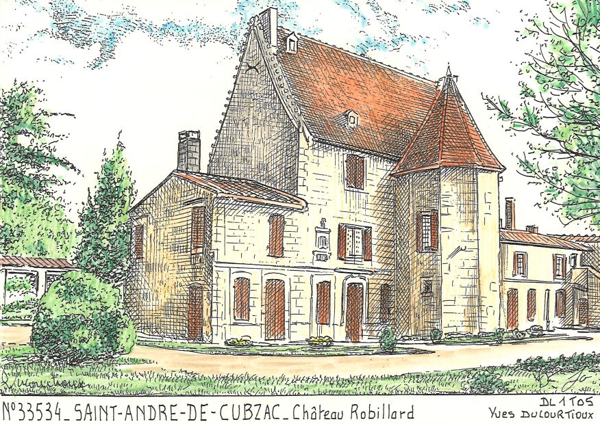 N 33534 - ST ANDRE DE CUBZAC - chteau robillard