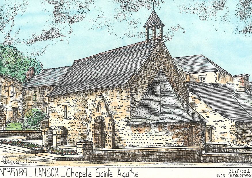 N 35189 - LANGON - chapelle ste agathe