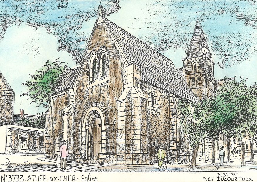 N 37093 - ATHEE SUR CHER - glise