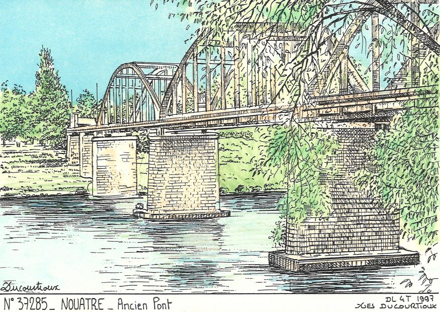 N 37285 - NOUATRE - ancien pont