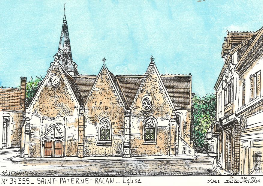 N 37355 - ST PATERNE RACAN - glise