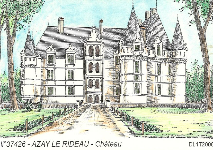 N 37426 - AZAY LE RIDEAU - chteau